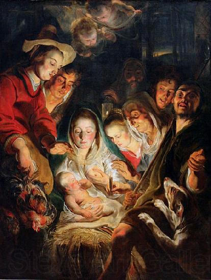 Jacob Jordaens The Adoration of the Shepherds Germany oil painting art
